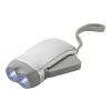 Lampe de poche dynamo argent