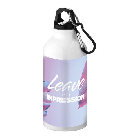 Bouteille Oregon avec mousqueton - 400 ml Standard | Blanc | sans marquage | non disponible | non disponible