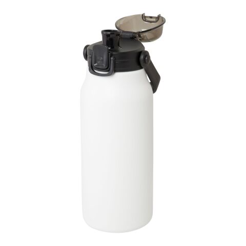 Bouteille isotherme sous vide Giganto de 1&nbsp;600&nbsp;ml en cuivre et acier inoxydable recyclé certifié RCS Standard | Blanc | sans marquage | non disponible | non disponible