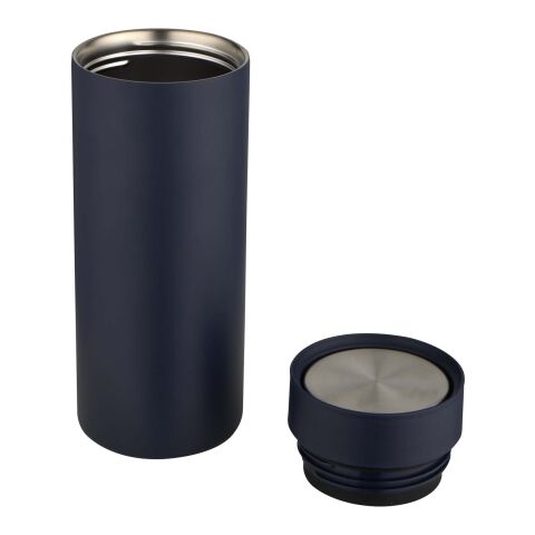 Bouteille d’eau Illuminate de 650 ml en acier inoxydable recyclé à double paroi RCS avec couvercle 3 pièces Standard | Deep blue | sans marquage | non disponible | non disponible