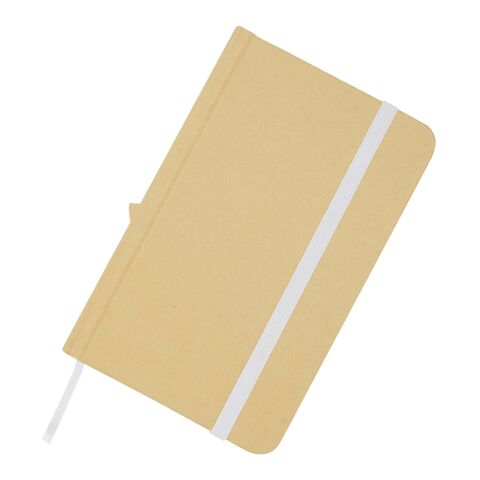 Carnet A6 Reed uni recyclé à couverture rigide Standard | Blanc | sans marquage | non disponible | non disponible
