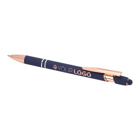 Stylo bille Nanna avec finition or rose Standard | Bleu océan | sans marquage | non disponible | non disponible