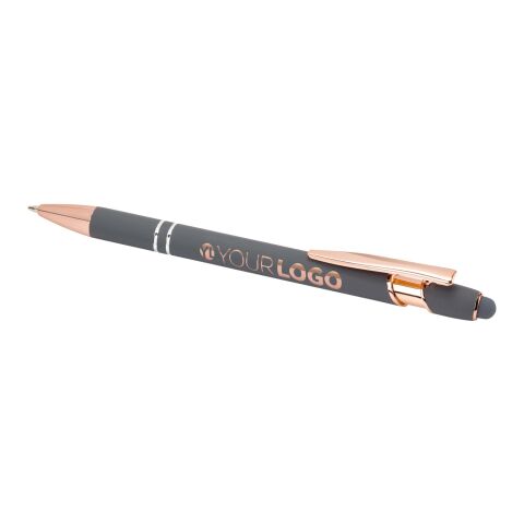 Stylo bille Nanna avec finition or rose Twilight Grey