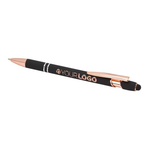 Stylo bille Nanna avec finition or rose Standard | noir | sans marquage | non disponible | non disponible