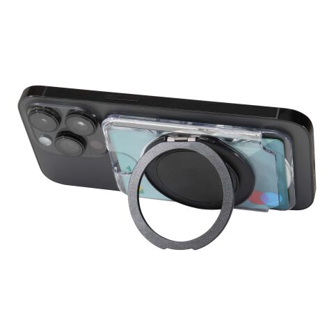 Coffret cadeau Kern avec carnet à couverture rigide A6 et portefeuille MagSafe Standard | Gris | sans marquage | non disponible | non disponible