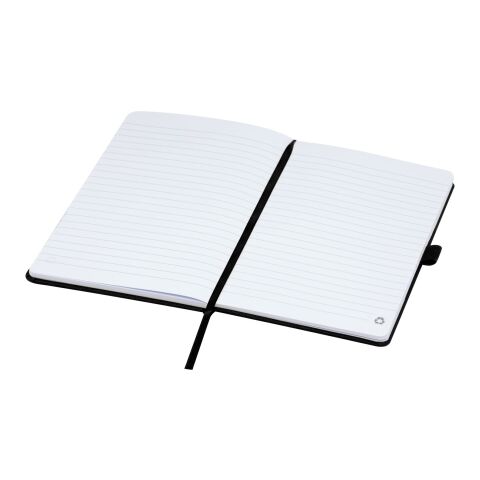 Carnet A5 Honua en papier recyclé avec couverture en PET recyclé Standard | Noir | sans marquage | non disponible | non disponible | non disponible