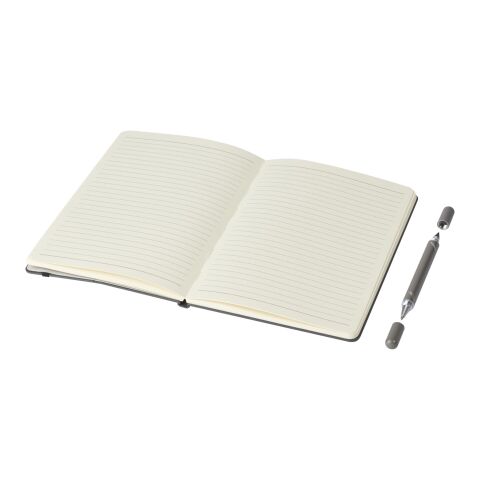 Ensemble stylo à bille et carnet de notes Skribi Standard | Gris | sans marquage | non disponible | non disponible | non disponible