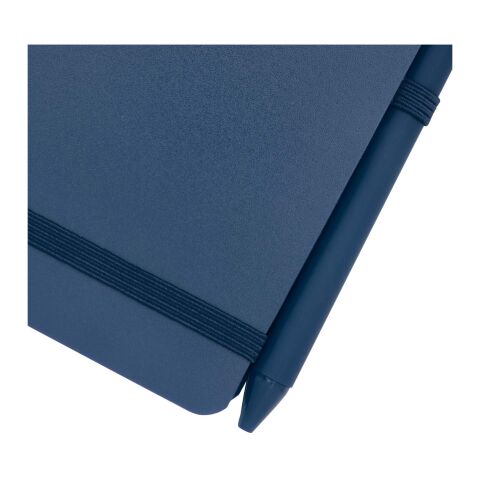 Carnet à couverture rigide d’origine océanique Thalaasa A6 avec stylo bille (encre noire) Standard | Bleu océan | sans marquage | non disponible | non disponible