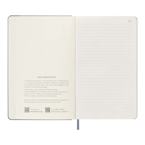 Carnet L Moleskine Smart - ligné Standard | Bleu | sans marquage | non disponible | non disponible