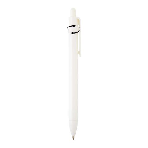 Stylo bille Fidget en plastique recyclé (encre noire) Standard | Blanc | sans marquage | non disponible | non disponible