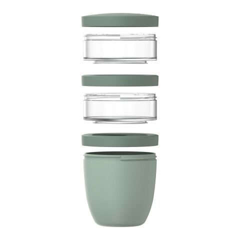 Pot repas Mepal Ellipse isotherme 3 pièces de 500&nbsp;ml + 2 x 200&nbsp;ml Standard | Sauge | sans marquage | non disponible | non disponible