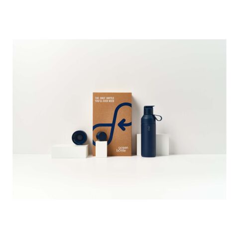 Coffret cadeau 3 en 1 Ocean Bottle de 500&nbsp;ml Standard | Bleu océan | sans marquage | non disponible | non disponible