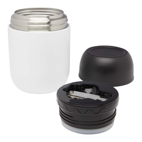 Boîte-repas Supo en acier inoxydable recyclé à double paroi de 480 ml Standard | Blanc | sans marquage | non disponible | non disponible