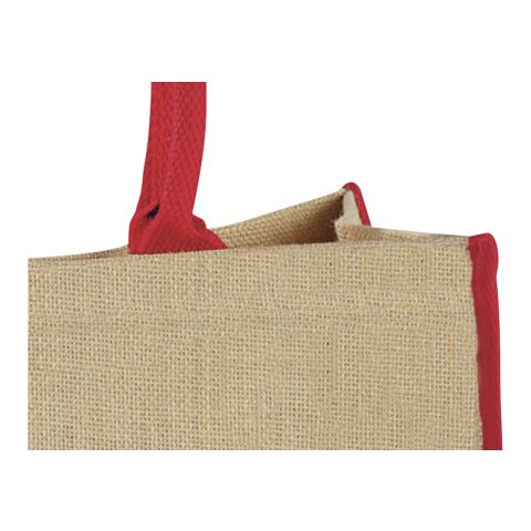 Grand Sac Shopping Jute Standard | Naturel-Rouge | sans marquage | non disponible | non disponible