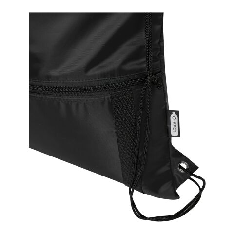 Sac isotherme 9 L recyclé avec cordon de serrage Adventure Standard | noir | sans marquage | non disponible | non disponible | non disponible