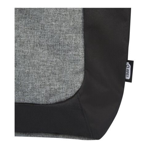 Sac shopping Reclaim recyclé GRS bicolore à fermeture éclair de 15 L Standard | Noir-Gris | sans marquage | non disponible | non disponible | non disponible