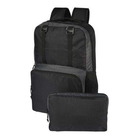 Sac à dos pour ordinateur portable Trailhead de 14 L recyclé GRS bicolore 15 pouces Standard | Noir-Gris | Not applicable | sans marquage | non disponible | non disponible | non disponible