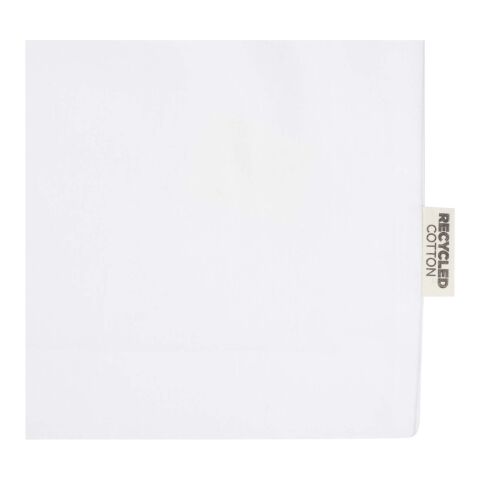 Sac shopping à soufflets Madras en coton recyclé 140&nbsp;g/m² certifié GRS Standard | Blanc | sans marquage | non disponible | non disponible | non disponible