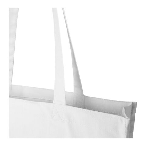 Sac shopping à soufflets Florida certifié GRS 270 g/m² 14L Standard | blanc | sans marquage | non disponible | non disponible | non disponible