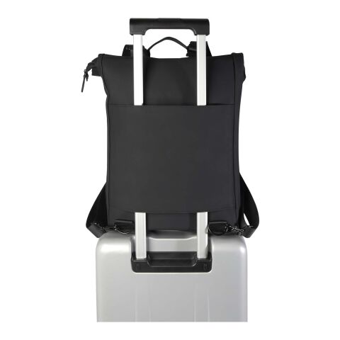 Sac à dos pour ordinateur portable 15,6&quot; Turner de 12 L certifié GRS recyclé Standard | Noir | sans marquage | non disponible | non disponible