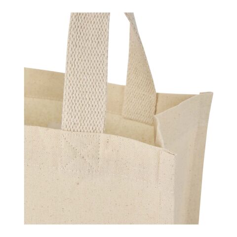 Mini sac shopping Odessa à soufflet en coton recyclé de 9 L et 220 g/m² certifié GRS Standard | Naturel | sans marquage | non disponible | non disponible | non disponible