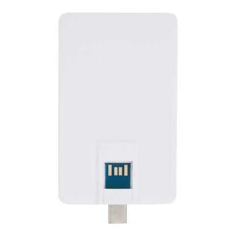 Clé USB Duo Slim de 64 Go avec ports Type-C et USB-A 3.0 Standard | blanc | sans marquage | non disponible | non disponible