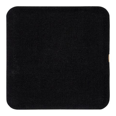 Socle de charge sans fil en bambou et tissu Leaf Standard | Naturel-Noir | sans marquage | non disponible | non disponible