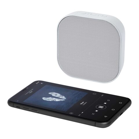 Haut-parleur Bluetooth® Stark 2.0 3W Mini&nbsp;RCS en plastique recyclé Standard | blanc absolu | sans marquage | non disponible | non disponible