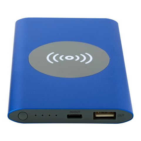 Batterie de secours sans fil en aluminium recyclé Juice type-C de 4&nbsp;000&nbsp;mAh Bleu royal