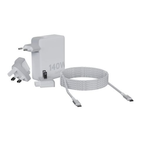 Chargeur de voyage Xtorm XVC2140 GaN Ultra de 140 W avec câble USB-C PD de 240 W Standard | Blanc | sans marquage | non disponible | non disponible