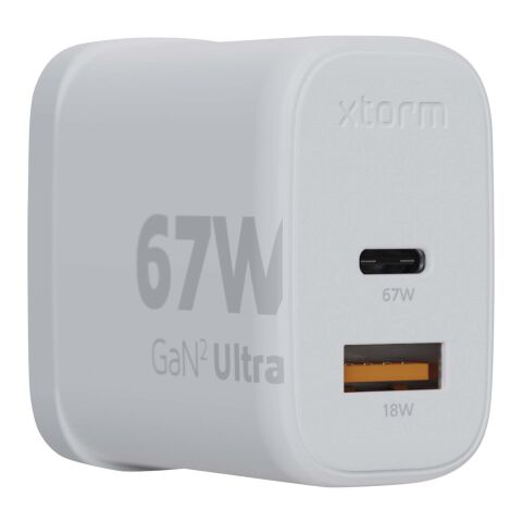 Chargeur mural Xtorm XEC067G GaN² Ultra de 67 W - Prise britannique Standard | Blanc | sans marquage | non disponible | non disponible