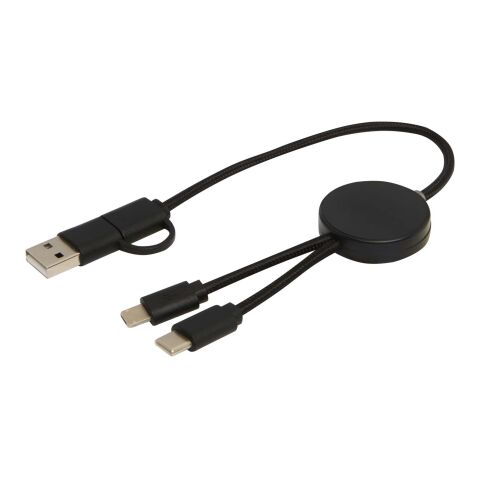 Câble 5 en 1 Citala en plastique recyclé de 30 cm pour la synchronisation des données et la charge rapide de 27 W Standard | Noir | sans marquage | non disponible | non disponible