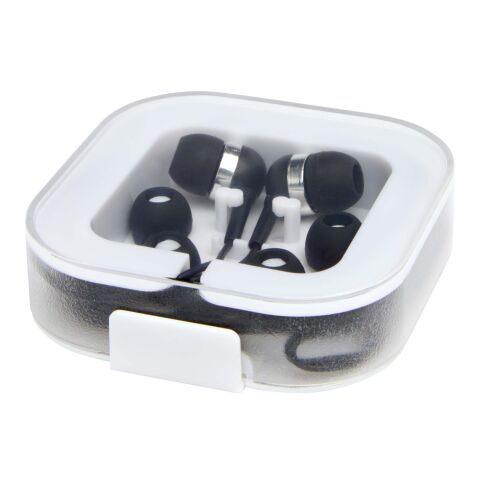Casque filaire type C Baekdu avec boîte de rangement en plastique recyclé Standard | noir | sans marquage | non disponible | non disponible