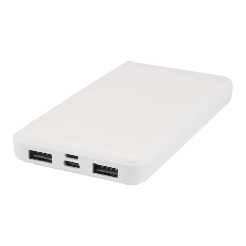 Batterie de secours Intan de 10&nbsp;000&nbsp;mAh et 10&nbsp;W en plastique recyclé Standard | Blanc | sans marquage | non disponible | non disponible