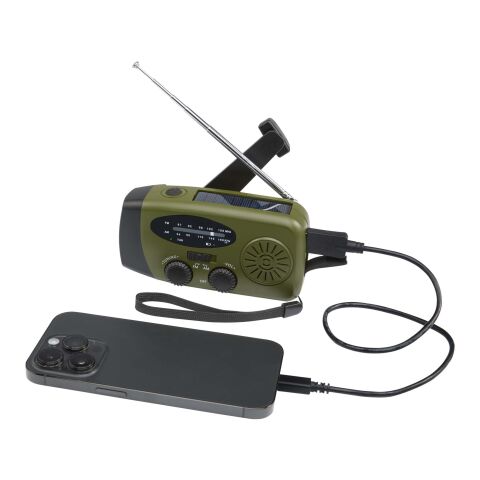 Radio d'urgence en plastique recyclé RCS Avior Standard | Vert militaire | sans marquage | non disponible | non disponible
