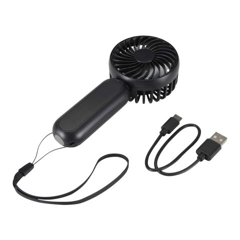 Ventilateur portable en plastique recyclé Aervia Standard | Noir | sans marquage | non disponible | non disponible