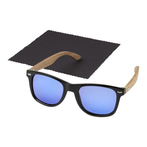 Lunettes de soleil polarisées miroir Hiru en rPET/bois dans coffret cadeau Standard | Bois | sans marquage | non disponible | non disponible