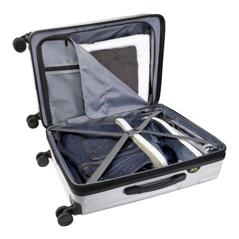 Valise extensible Rover de 70 L et 24&quot; en matériaux recyclés certifiés GRS Standard | Argent | sans marquage | non disponible | non disponible