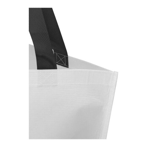 Sac shopping Duo recyclé et certifié GRS à double laminage de 18 L Standard | Blanc | sans marquage | non disponible | non disponible