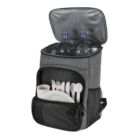Sac à dos isotherme 20 L Tundra recyclé et certifié GRS pour pique-nique avec ensemble de couverts Standard | Gris | sans marquage | non disponible | non disponible | non disponible