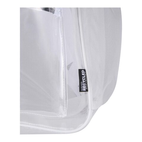 Sac à dos en matériaux recyclés certifiés GRS Mesh de 18&nbsp;L Standard | Blanc | sans marquage | non disponible | non disponible