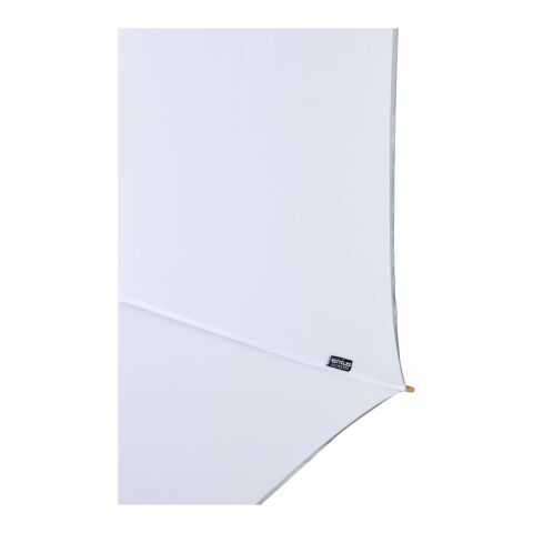 Parapluie Norman 76 cm en RPET résistant au vent blanc