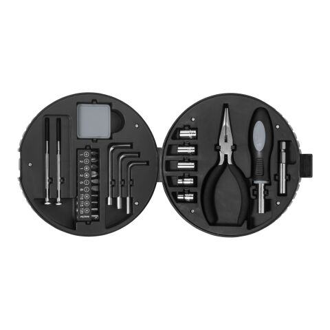 Ensemble d&#039;outils 25 pièces de la forme d&#039;un pneu Standard | Argent-Noir | sans marquage | non disponible | non disponible