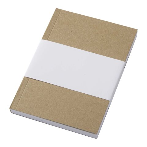 Carnet A6 à couverture souple recyclée en kraft Novella Austen avec 100 feuilles Naturel | sans marquage | non disponible | non disponible
