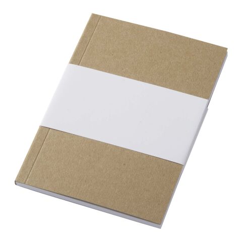 Carnet A6 à couverture souple recyclée en kraft Novella Austen avec 50 feuilles Naturel | sans marquage | non disponible | non disponible