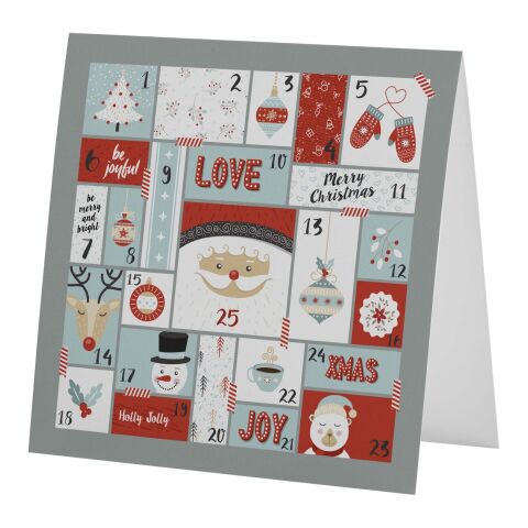 Carte de vœux Herald carrée Blanc | sans marquage | non disponible | non disponible