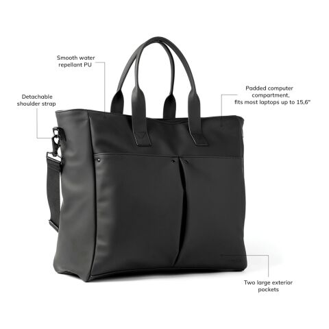 VINGA Sac de bureau hybride Baltimore noir | sans marquage | non disponible | non disponible