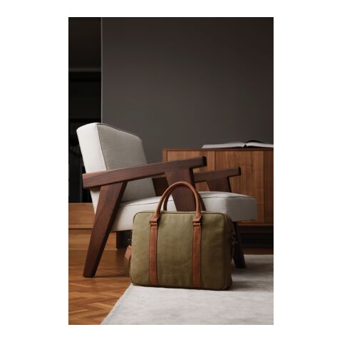 VINGA Sac pour ordinateur en toile Bosler vert | sans marquage | non disponible | non disponible