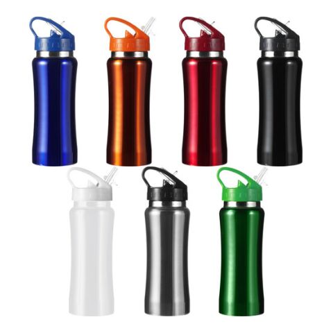 Bouteille en acier inoxydable - 600 ml blanc | sans marquage | non disponible | non disponible