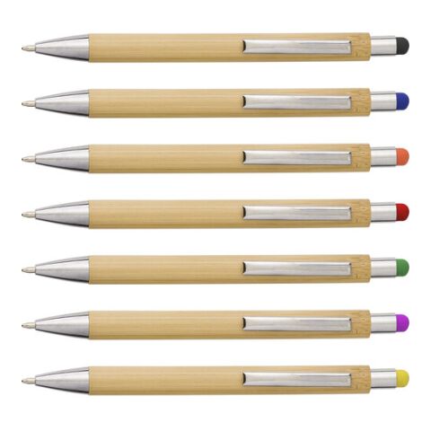 Stylo bille en bambou et plastique, mine noire vert lime | sans marquage | non disponible | non disponible